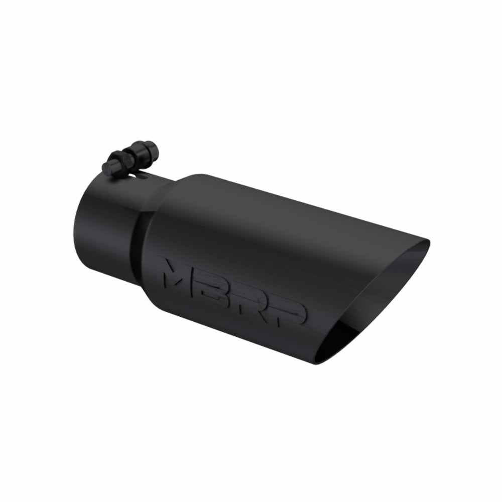 MBRP exhaust tip 4 inch T304 stainless steel black coated carbon fiber tip T5156BLK