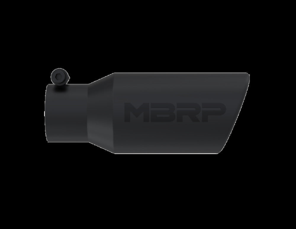 MBRP exhaust tip 4 inch T304 stainless steel black coated carbon fiber tip T5157BLK