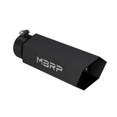 MBRP exhaust tip T304 stainless steel black coated carbon fiber tip T5164BLK