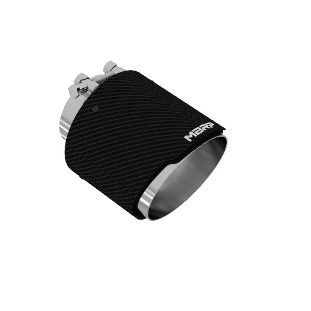 MBRP exhaust tip 5 inch T304 stainless steel black coated carbon fiber tip T5184CF
