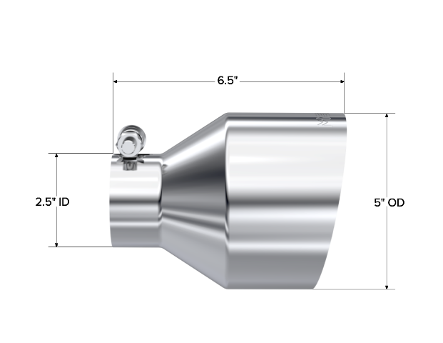 MBRP exhaust tip 5 inch T304 stainless steel black coated carbon fiber tip T5190