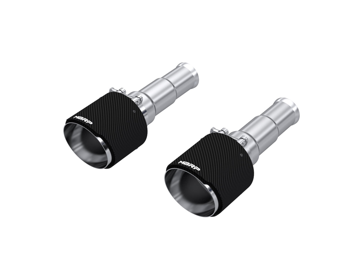 t 2019-24 Ram 1500 Big Horn 5" OD Dual Wall Angle Cut Carbon Fiber Exhaust T5199CF MBRP Exhaust