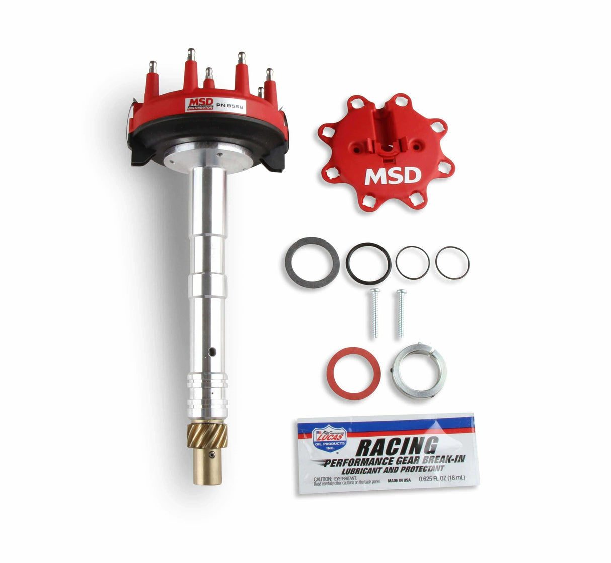 MSD ignition distributor for 1968-1971 Chevy Monte Carlo red 8558