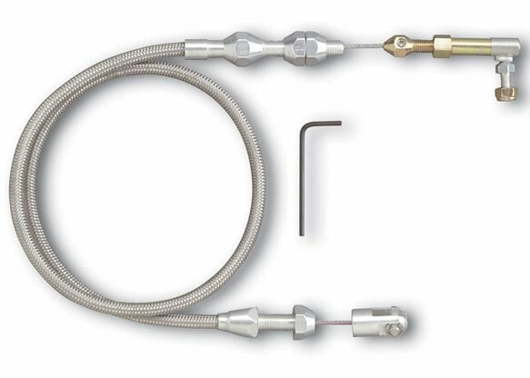1987 Blazer Lokar Universal Throttle Cable Assembly-24" stainless steel aluminum TCAU024STAINLESS