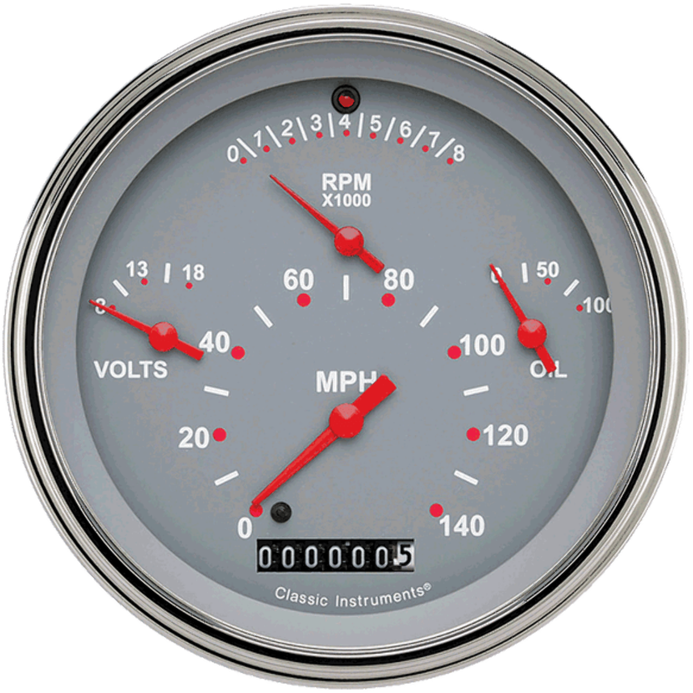 Tetra Series, Gray Combination Gauge TE40GSLF