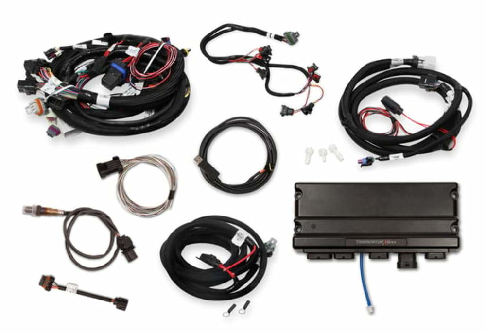 Holley EFI Terminator X Max engine management system max-24x-1x-ev1-ls-mpfi-w-trans-control-w-o-3-5-handheld-550-916t