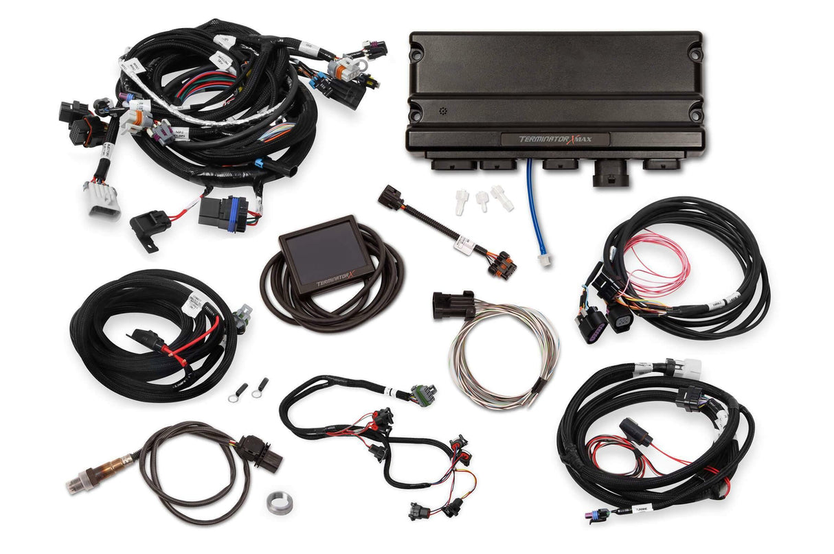 Holley EFI Terminator X Max 58x/4x EV1 LS MPFI w/ DBW Throttle Body & Transmission 550-935
