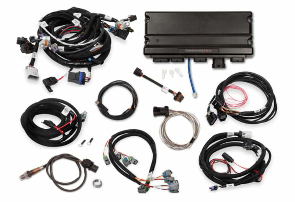 Holley EFI Terminator X Max engine management system max-58x-4x-ev6-ls-mpfi-dbw-throttle-trans-w-o-handheld-550-928t