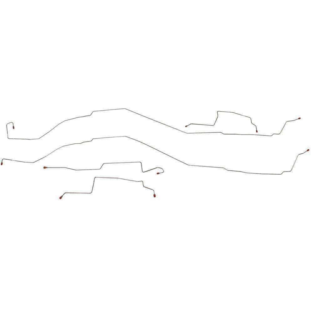 Intermediate Brake Line Kit for 2013 06-08 Chevy HHR ABS drum brakes stainless steel