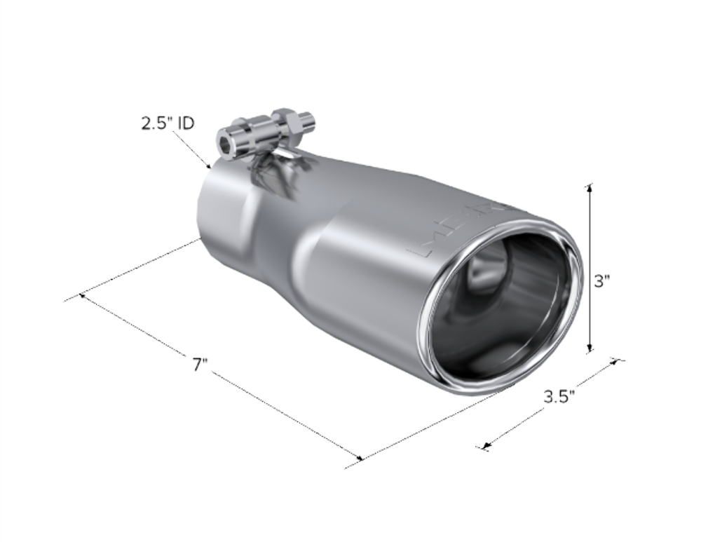 MBRP performance muffler T304 stainless steel black coated carbon fiber tip T5116 2 inch inlet 3 inch outlet