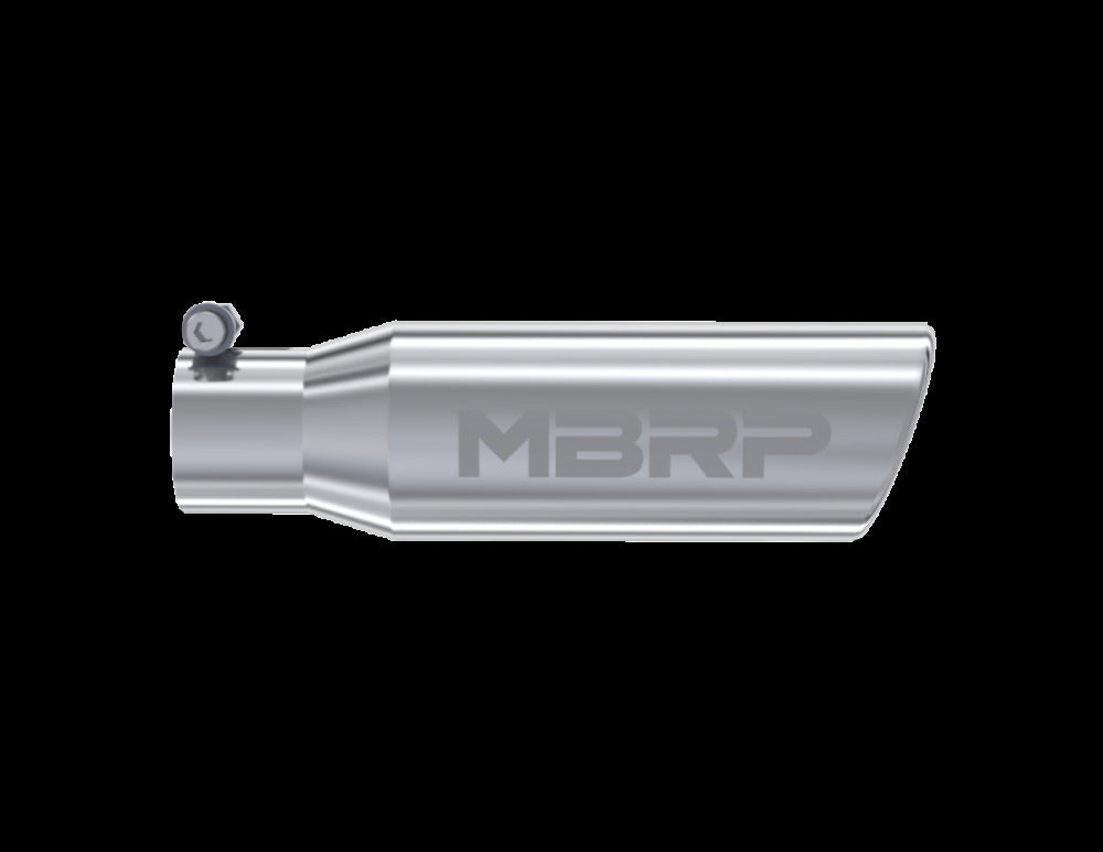 MBRP performance muffler T304 stainless steel black coated carbon fiber tip T5113 3 inch inlet 2 inch outlet