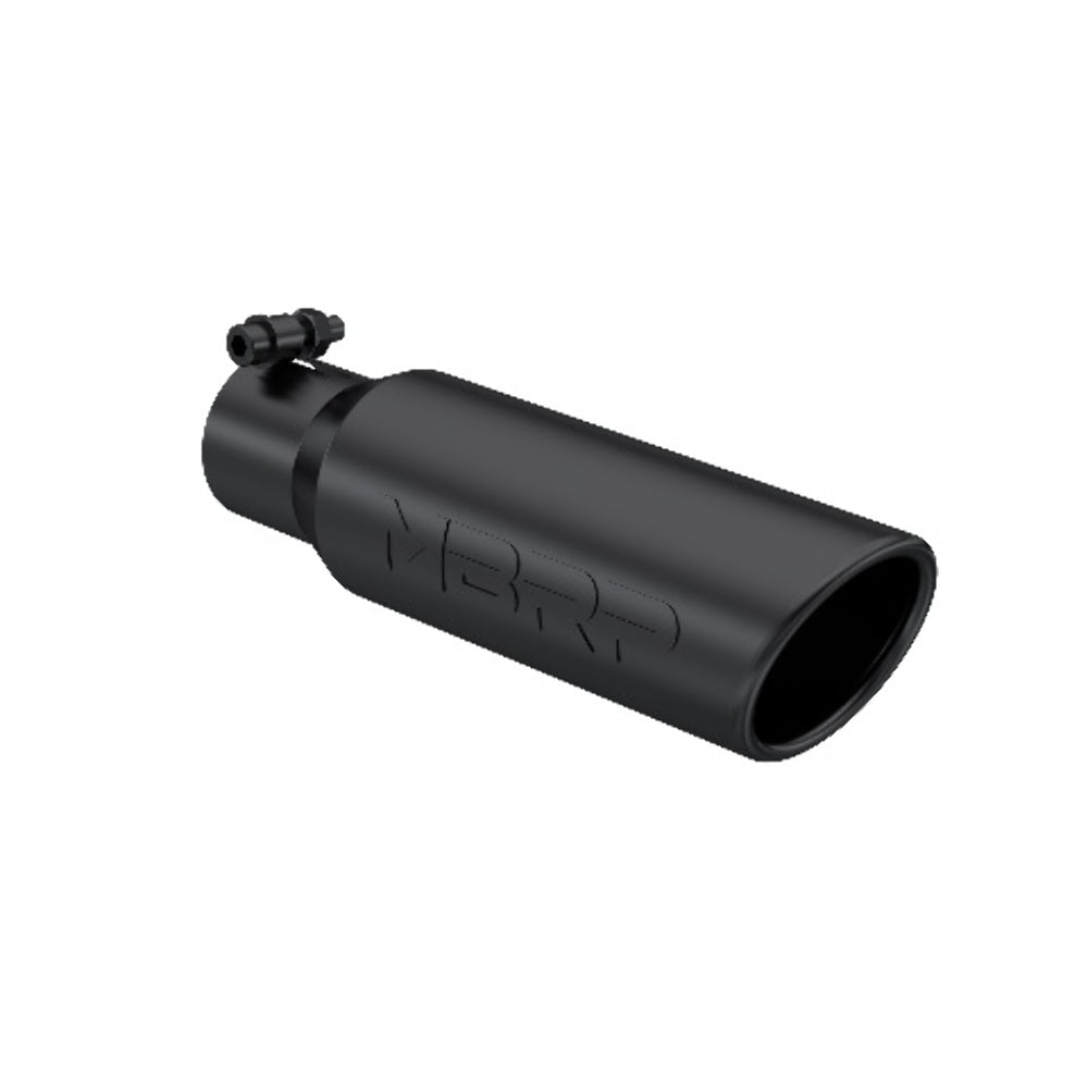 MBRP performance muffler T304 stainless steel black coated carbon fiber tip T5113BLK 3 inch inlet 2 inch outlet