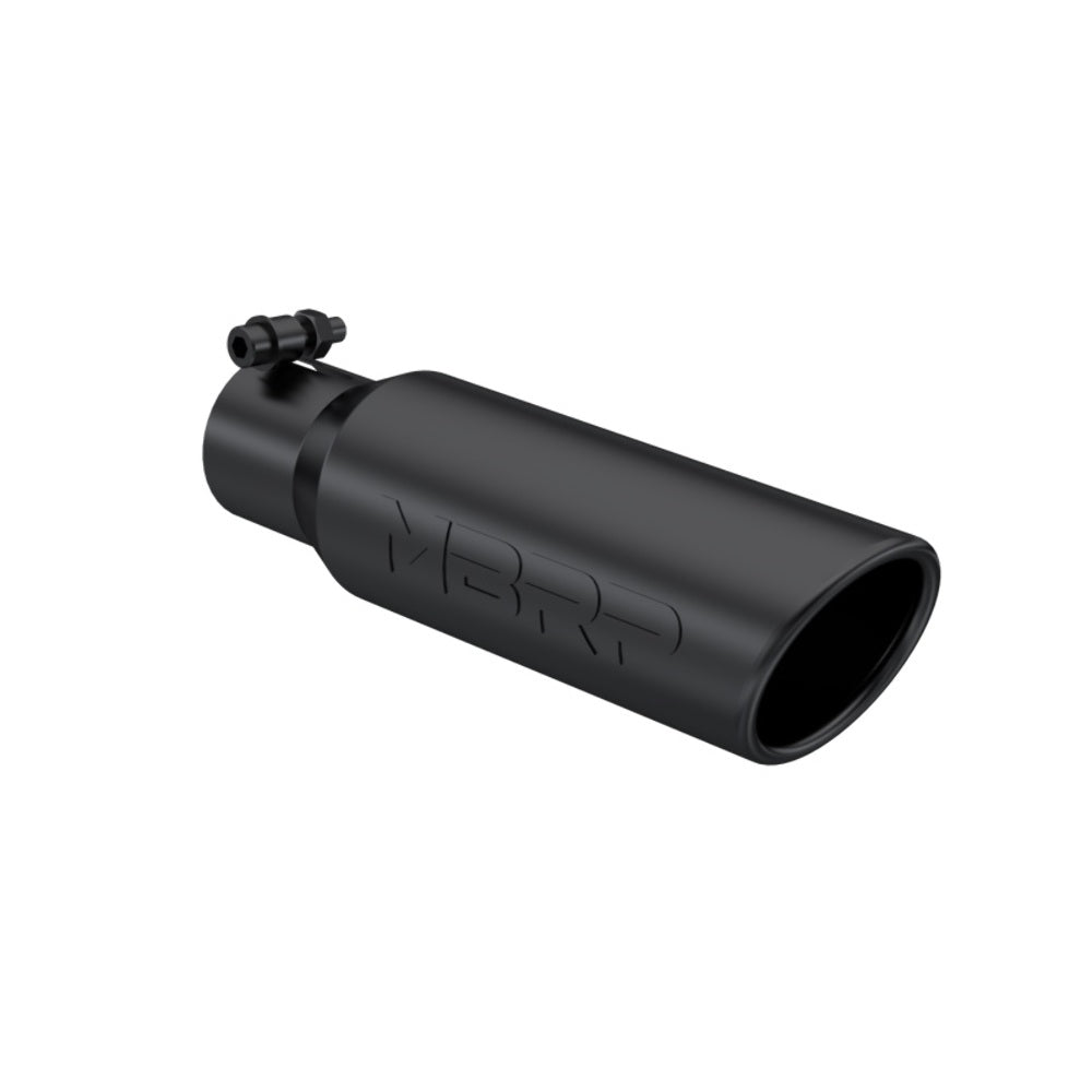 MBRP performance muffler T304 stainless steel black coated carbon fiber tip T5113BLK 3 inch inlet 2 inch outlet