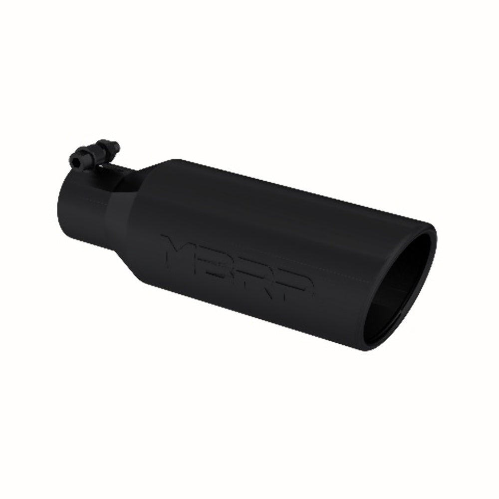 MBRP performance muffler T304 stainless steel black coated carbon fiber tip T5150BLK 4 inch inlet 5 inch outlet