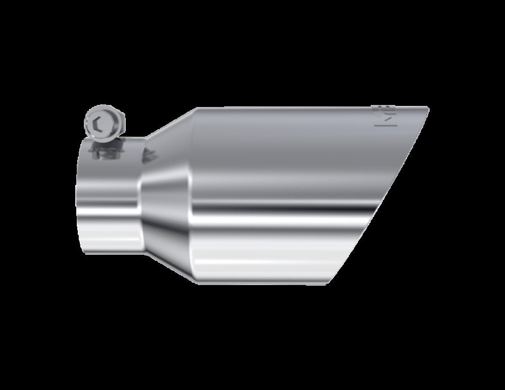 MBRP performance muffler T304 stainless steel black coated carbon fiber tip T5123 4 inch inlet 2 inch outlet