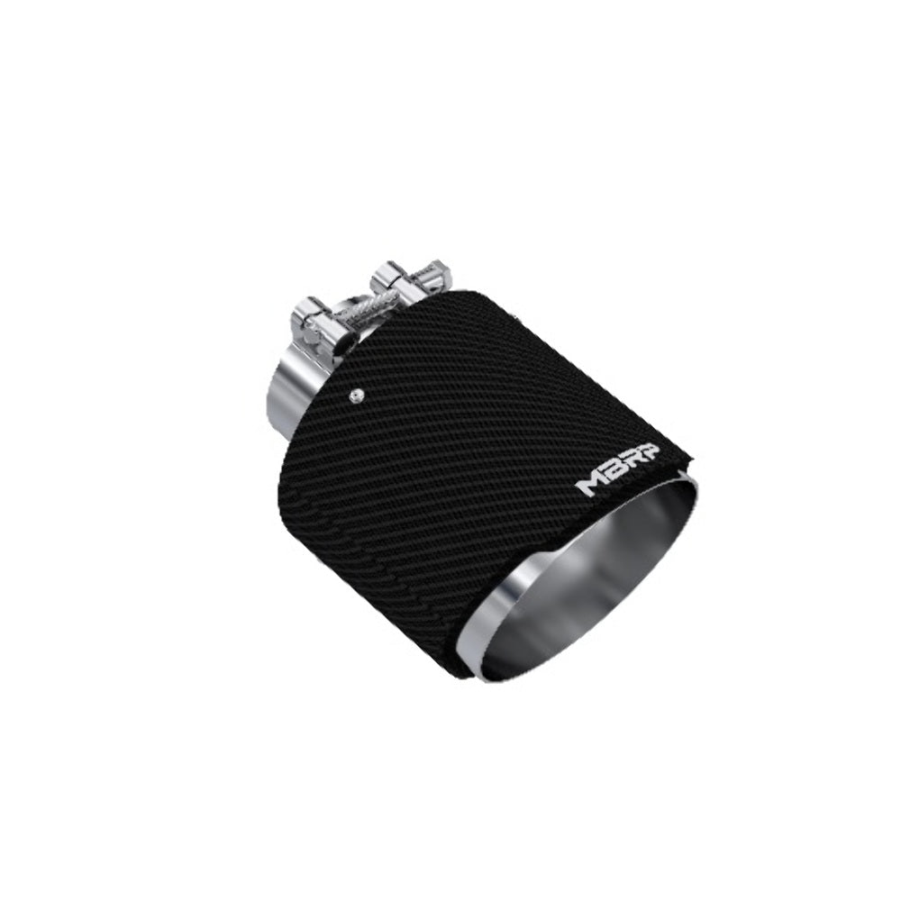 t Tip; 5" OD Out; 2.5" ID; 6.5" Length; Angle Cut; Dual Wall; Carbon Fiber-T5190CF MBRP Exhaust