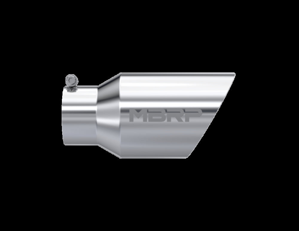 MBRP performance muffler T304 stainless steel black coated carbon fiber tip T5072 4 inch inlet/outlet