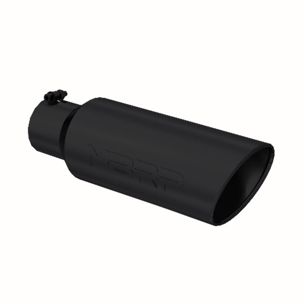 MBRP performance muffler T304 stainless steel black coated carbon fiber tip T5130BLK 4 inch inlet/outlet