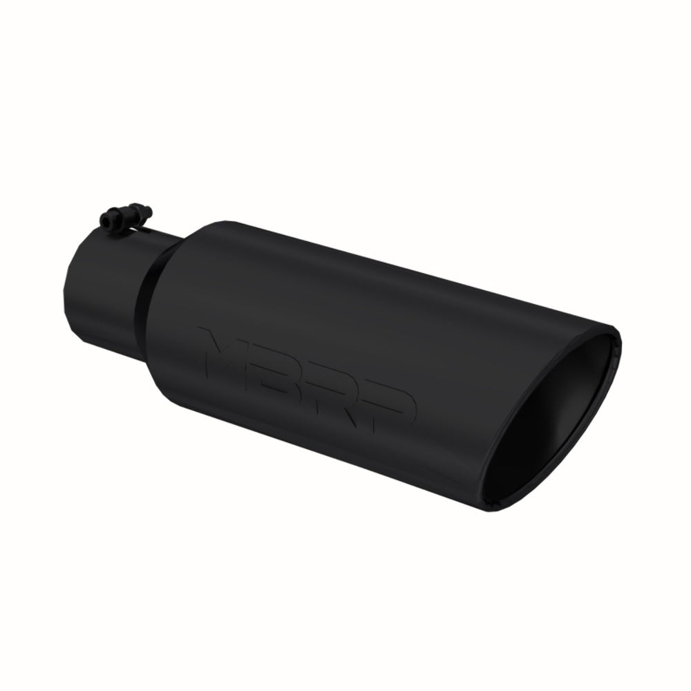 MBRP performance muffler T304 stainless steel black coated carbon fiber tip T5130BLK 4 inch inlet/outlet