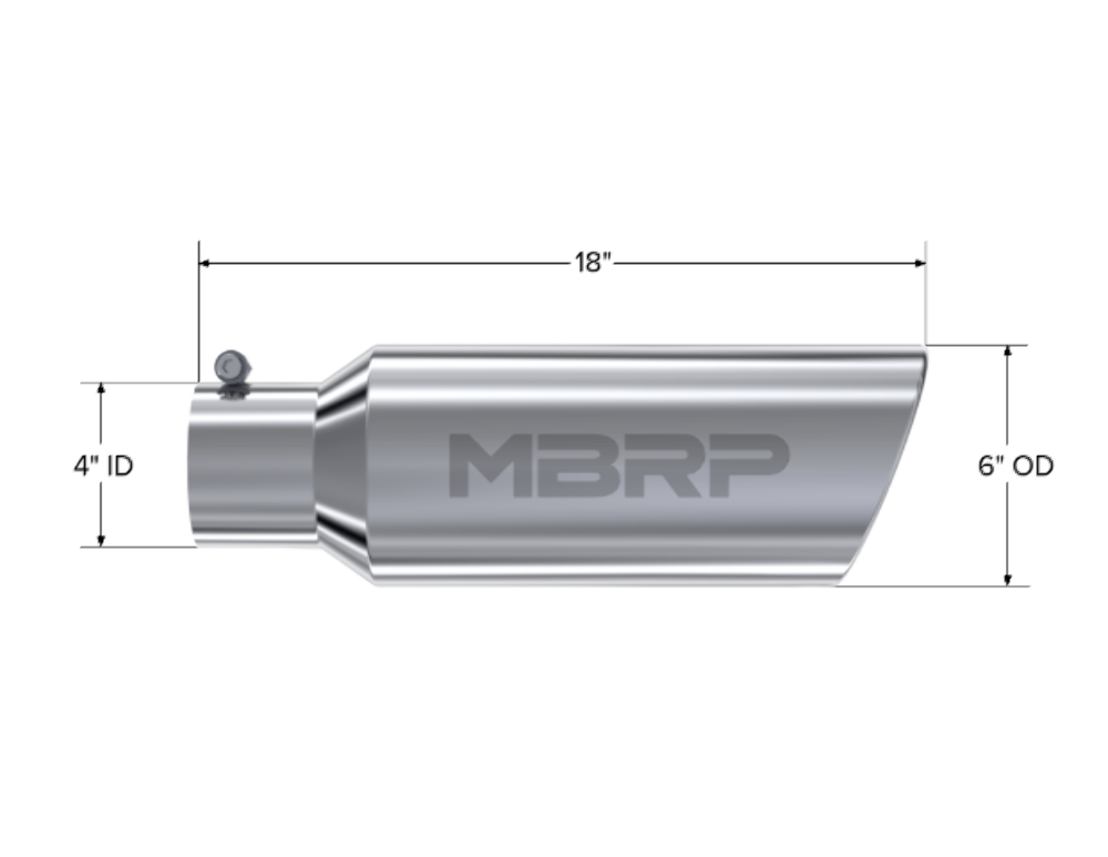 MBRP performance muffler T304 stainless steel black coated carbon fiber tip T5130 4 inch inlet/outlet