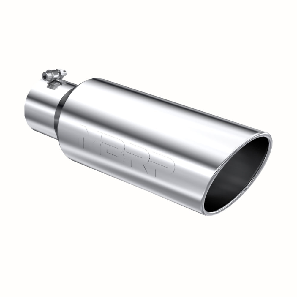 MBRP performance muffler T304 stainless steel black coated carbon fiber tip T5130 4 inch inlet/outlet