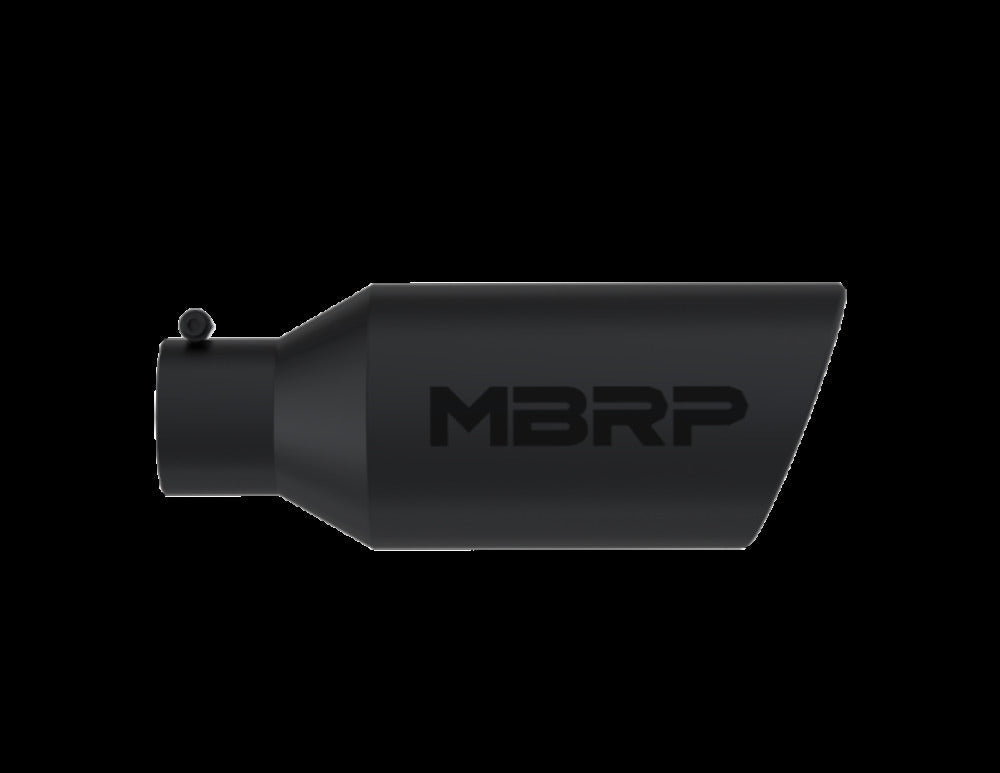 MBRP performance muffler T304 stainless steel black coated carbon fiber tip T5126BLK 4 inch inlet/outlet