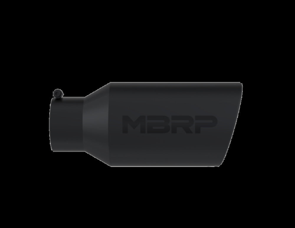MBRP performance muffler T304 stainless steel black coated carbon fiber tip T5129BLK 5 inch inlet/outlet
