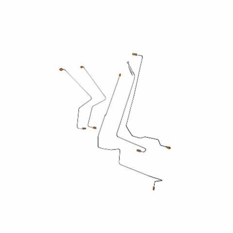 Front Brake Line Kit for 2006-2008 Ford F-150 steel