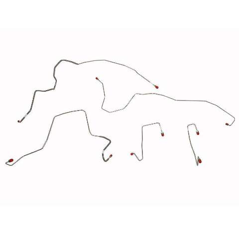 2006-2007 Ford F-250/F-350 Super Duty Front Brake Line Kit 4x4 Stainless TKT0741SS