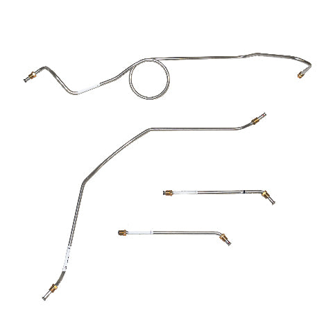 Front Brake Line Kit for 63-66 Chevy C10 2WD drum brakes stainless steel