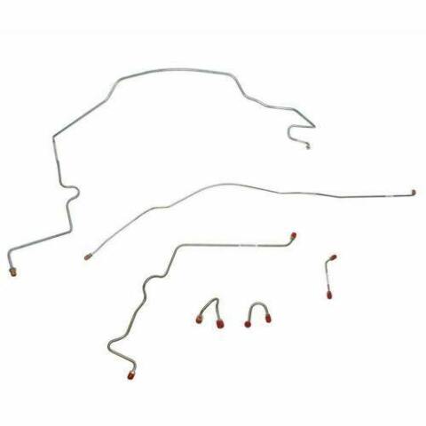 1967-1970 Chevrolet C10 Front Brake Line Kit Power Brakes Steel - TKT6705OM
