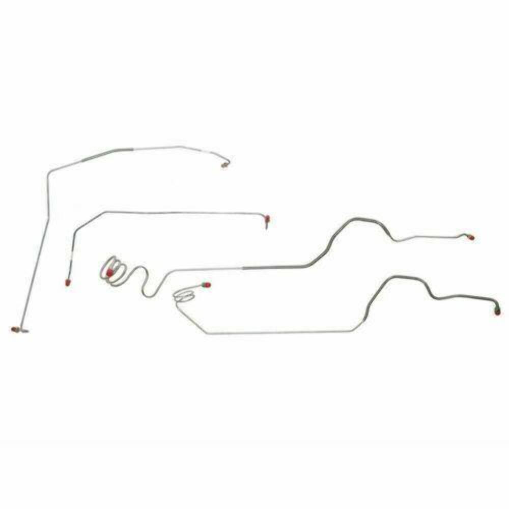 1973-1980 Chevrolet K10 Front Brake Line Kit Power Disc Brakes TKT7301OM