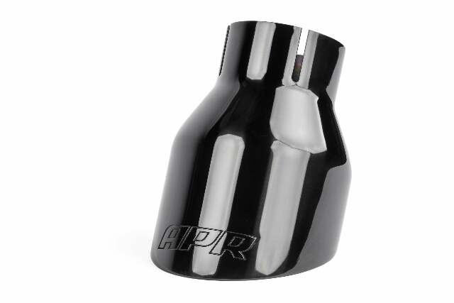Double-Walled 4 Slash-Cut Tips (Polished Diamond Black) - Set of 2 -TPK0003 stainless steel black