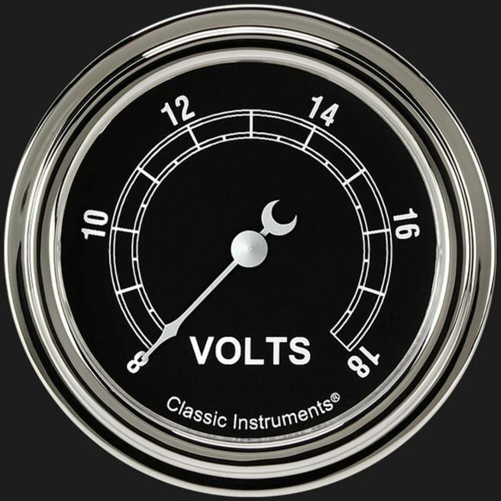 Classic Instruments Traditional 2 5/8" Voltage Gauge TR330SLF