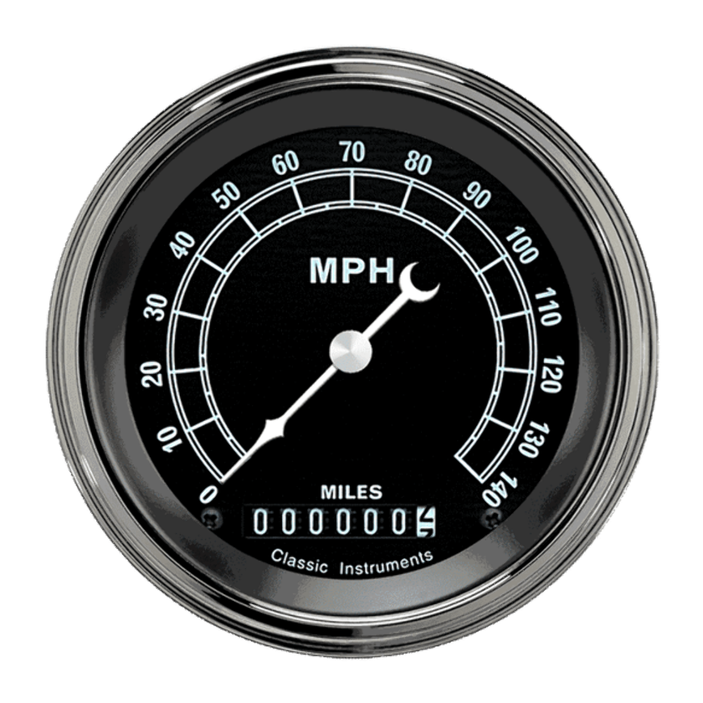 Classic Instruments Traditional 3 3/8" Speedometer TR55SLF