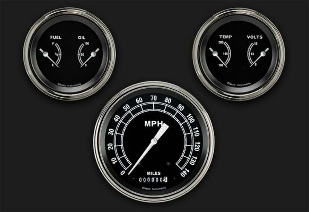 Traditional Series Three Gauge Set TR64SLF