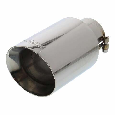 XForce exhaust tip stainless steel single clamp-on angle cut TS-AW4SJ-63-XFO