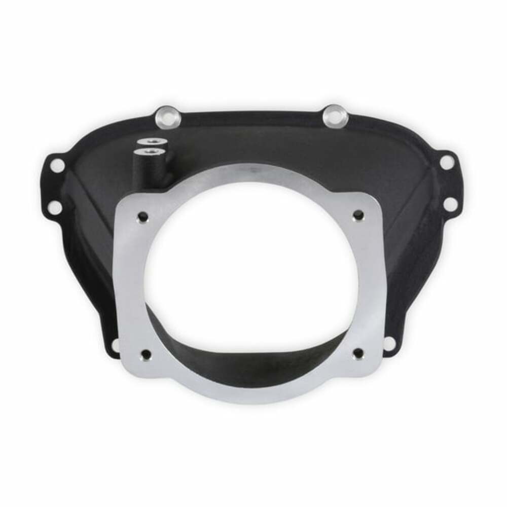 Holley EFI Ultra Lo-Ram 105Mm Throttle Body Adapter-Gm Gen V Lt Front-Feed-Black-300-714BK