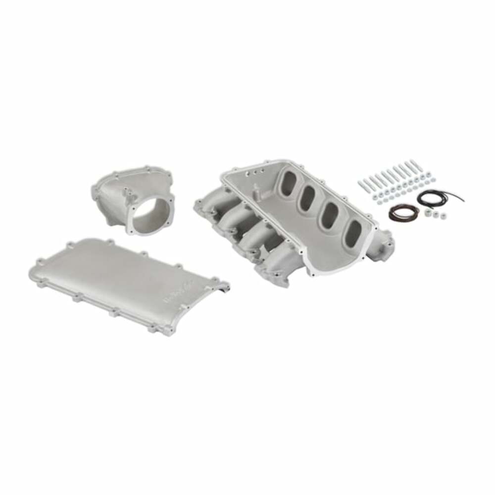 Holley EFI Ultra Lo-Ram Manifold Kit- Gm Gen V Lt Front-Feed Direct Injection-Satin-300-716 for Ram Corvette black aluminum