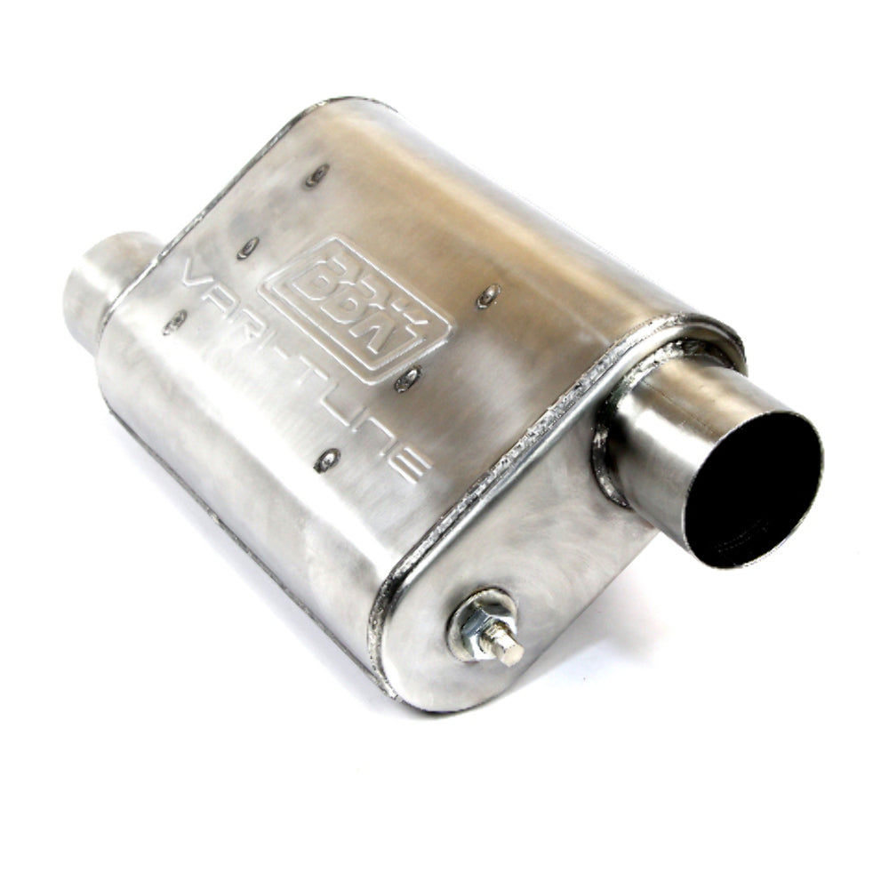 Universal 2-3/4 Varitune Adjustable Muffler Double Offset (439 Stainless)-31025 for Ford Mustang