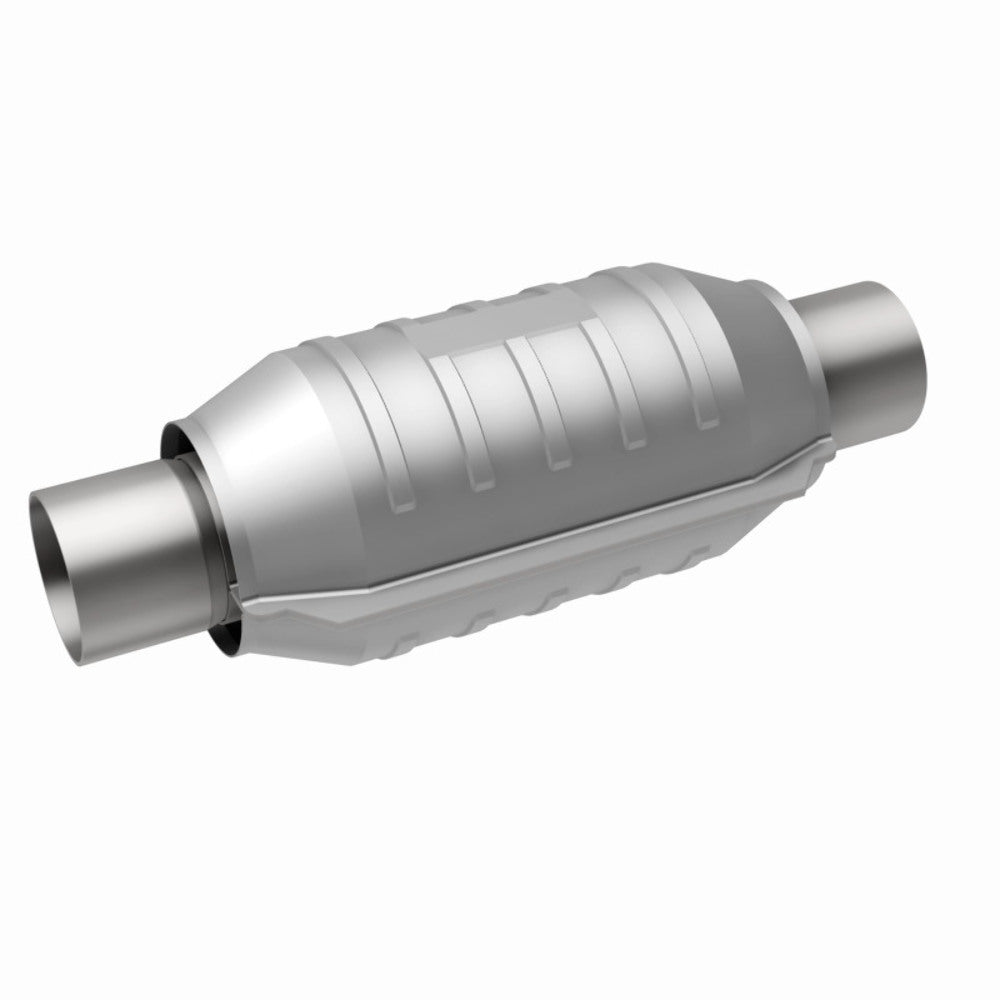 MagnaFlow universal catalytic converter 2.25 inch inlet/outlet stainless steel CARB compliant OBDII 54305