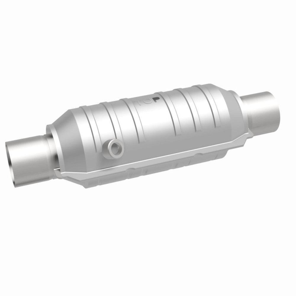 MagnaFlow universal catalytic converter 2.25 inch inlet/outlet stainless steel Federal EPA compliant OBDII 52325