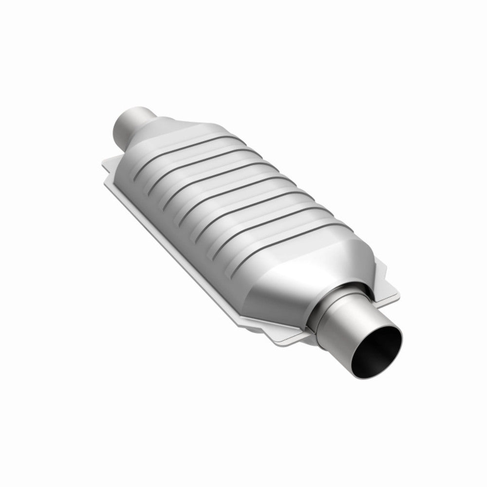 MagnaFlow universal catalytic converter 2.25 inch inlet/outlet stainless steel CARB compliant OBDII 95015