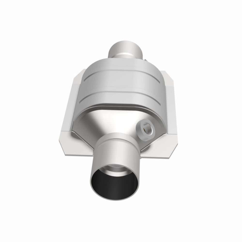 MagnaFlow universal catalytic converter 2.25 inch inlet/outlet stainless steel CARB compliant OBDII 91065