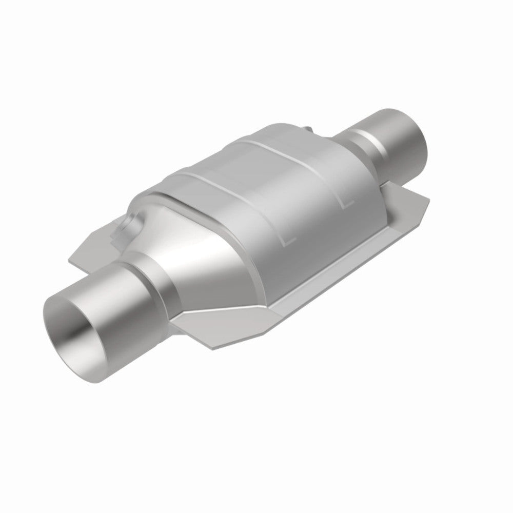 MagnaFlow universal catalytic converter 2.25 inch inlet/outlet stainless steel CARB compliant OBDII 91065