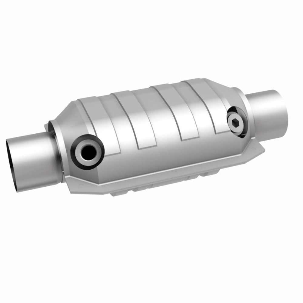 MagnaFlow universal catalytic converter 2.25 inch inlet/outlet stainless steel CARB compliant OBDII 94165