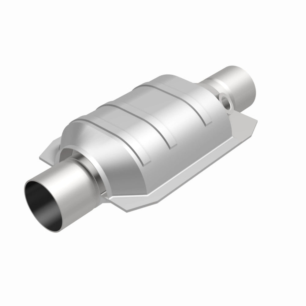 MagnaFlow universal catalytic converter 2.25 inch inlet/outlet stainless steel CARB compliant OBDII 91035