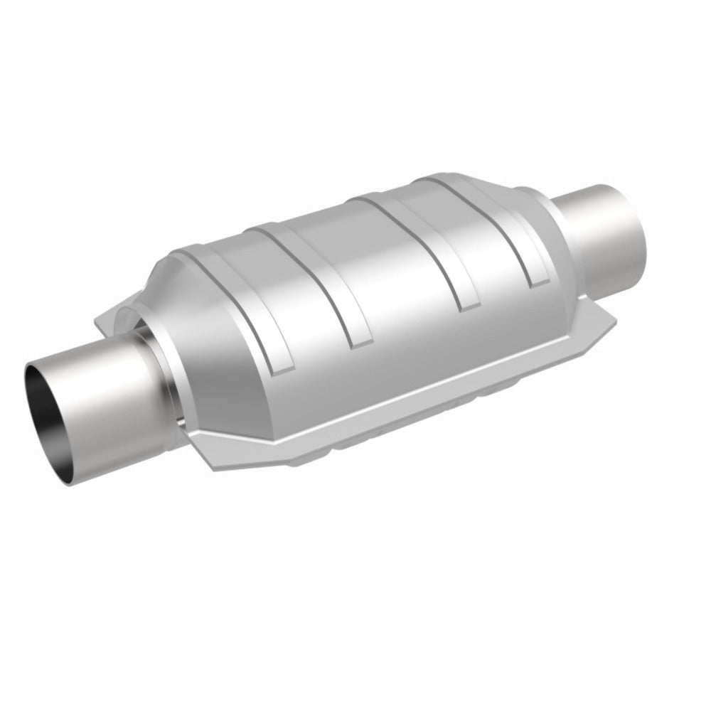 MagnaFlow universal catalytic converter 2.5 inch inlet/outlet stainless steel Federal EPA compliant OBDII 99136h