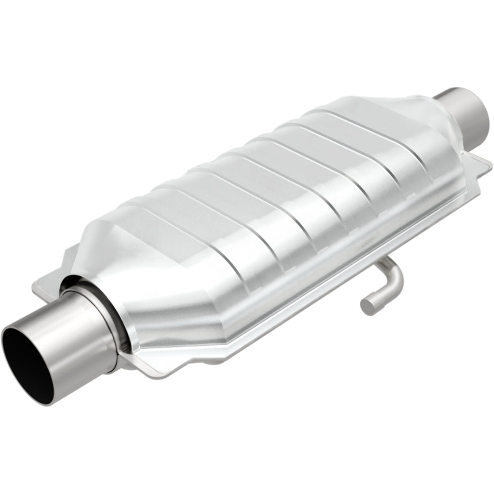 MagnaFlow universal catalytic converter 2.5 inch inlet/outlet stainless steel CARB compliant OBDII 95016