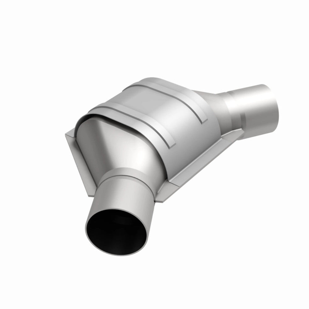 MagnaFlow universal catalytic converter 2.5 inch inlet/outlet stainless steel Federal EPA compliant OBDII 51186